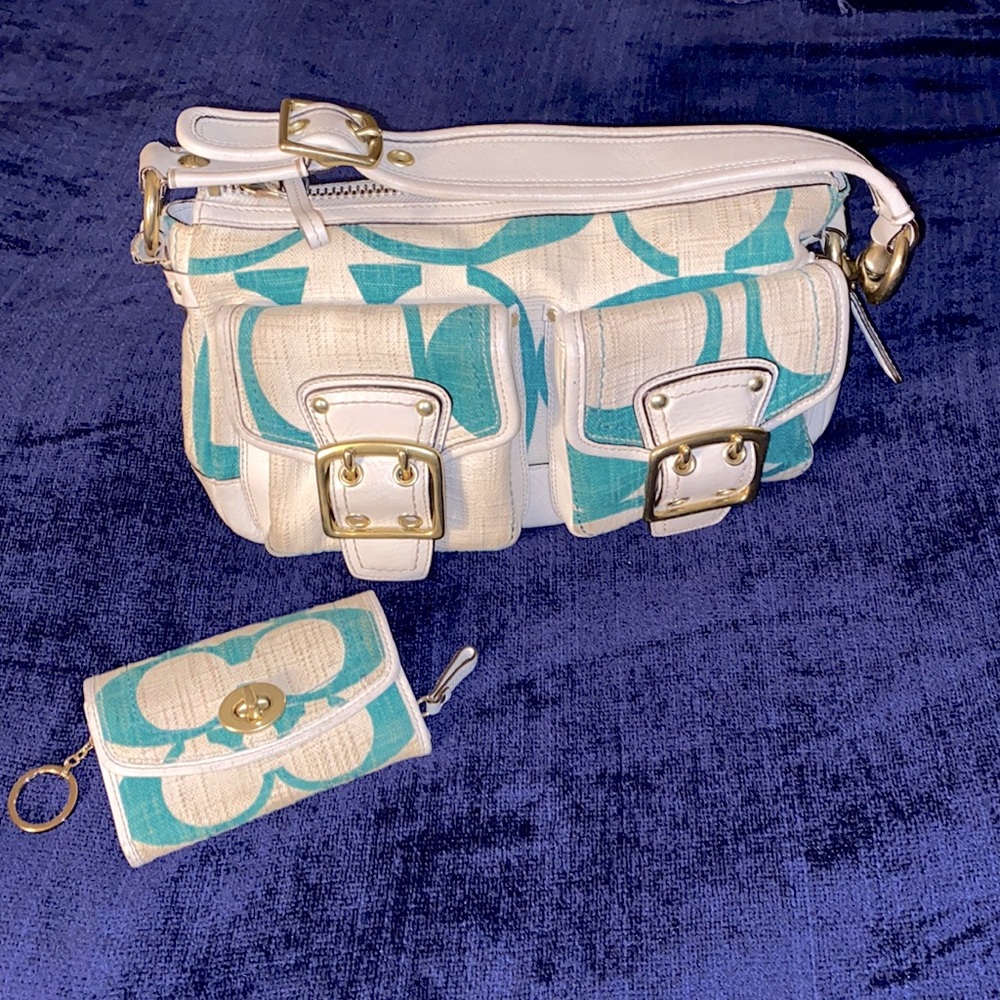 Authentic Coach Bag with matching wallet
